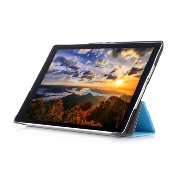 丽真 微软Surface Pro 4保护套 皮套12.3英寸平板电脑轻薄三折保护皮套 天蓝色【图片 价格 品牌 报价】-京东
